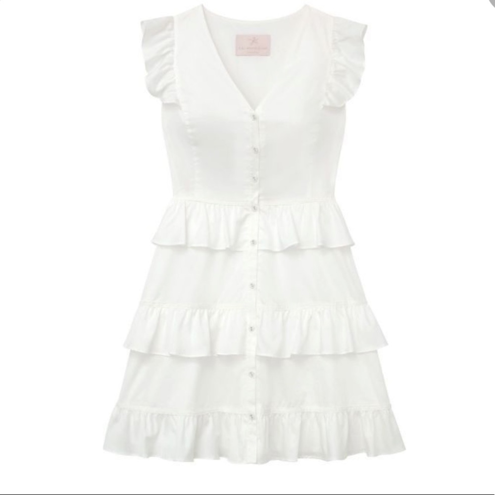 Gal Meets Glam Anna Tiered Ruffled size 6 - Picture 3 of 10